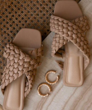 New Summer Products Large-Size Flat Bottomed Braided Belt Women's Half-Slipper Sandals