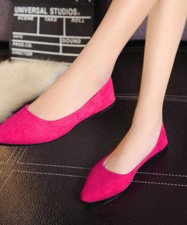 Scoop shoes black flat shoes