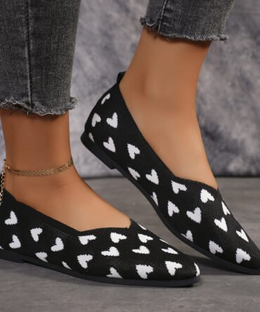 Flat Casual Shoes Light Knit Women's Shoes