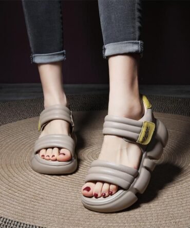 Open Toe All-Match Platform Non-slip Sandals Height Increasing Wedge