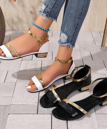 Ankle-strap Buckle Women's Casual Beach Sandals